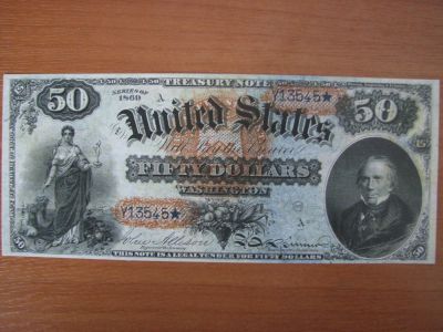 Лот: 5096524. Фото: 1. США 50 долларов 1869 года. Америка