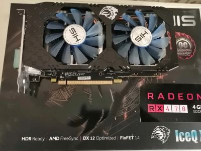 Лот: 16208772. Фото: 1. Видеокарта his rx470 4gb. Видеокарты