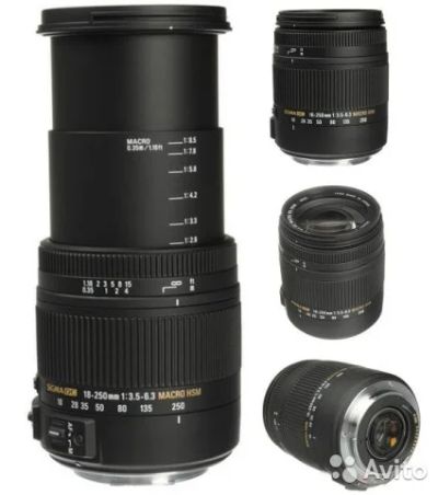 Лот: 8157417. Фото: 1. Sigma AF 18-250mm f/3.5-6.3 DC... Объективы