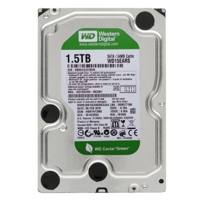 Лот: 14826686. Фото: 1. HDD 1.5 Tb SATA-II 300 Western... Жёсткие диски (HDD)