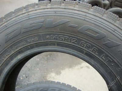 Лот: 2018141. Фото: 1. 145R-12LT... 6P.R. Dunlop (новые... Шины