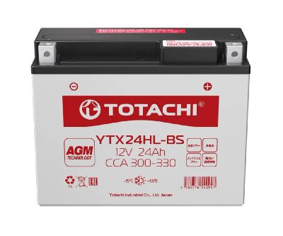Лот: 23517972. Фото: 1. Аккумулятор TOTACHI MOTO YTX24HL-BS... Аккумуляторы