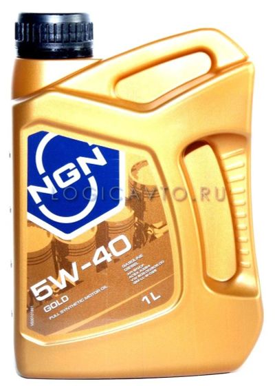 Лот: 12955951. Фото: 1. NGN Gold, 5W-40, SN/CF, 1L. Масла, жидкости
