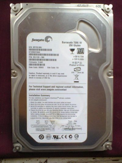 Лот: 3261095. Фото: 1. HDD 250g (обмен). Жёсткие диски (HDD)