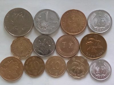 Лот: 18874574. Фото: 1. Набор монет Китая, 13 шт., разные... Наборы монет