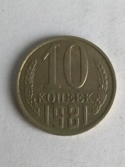 Лот: 13275858. Фото: 1. 10 копеек 1981. Россия и СССР 1917-1991 года