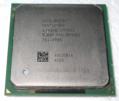 Лот: 8964859. Фото: 1. Процессор Pentium 4 2,4GHz/1м... Процессоры