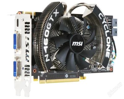 Лот: 1017201. Фото: 1. PCI-E MSI GeForce GTX 460. На... Видеокарты