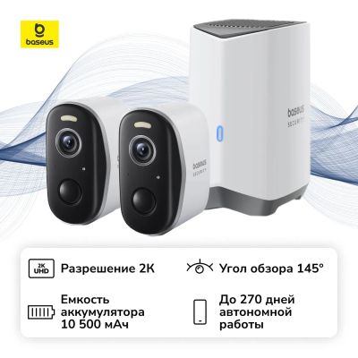 Лот: 25357046. Фото: 1. IP-камера Baseus Security N1 Plus... Видеонаблюдение