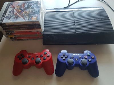 Лот: 17414660. Фото: 1. Sony PS3 Super Slim + 2 новых... Игровые приставки, консоли