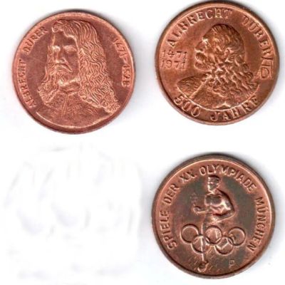 Лот: 10222244. Фото: 1. Германия набор монетовидный жетон... Другое (значки, медали, жетоны)