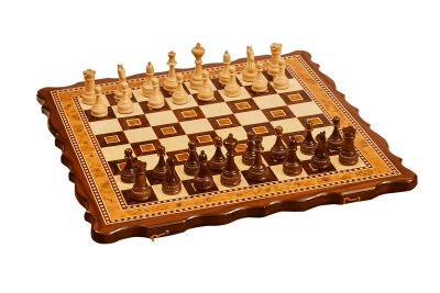 Лот: 24354775. Фото: 1. Шахматы Турнирные-8 инкрустация... Шахматы, шашки, нарды