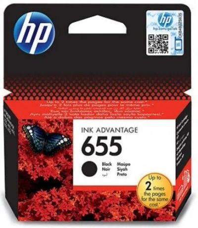 Лот: 24526878. Фото: 1. Картридж HP 655 Black CZ109AE. Картриджи, расходные материалы