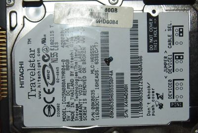 Лот: 3984390. Фото: 1. Hitachi Travelstar жесткий диск... Жёсткие диски (HDD)