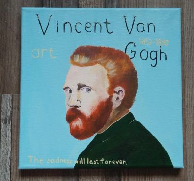 Лот: 21641076. Фото: 1. Картина " Vinsent Van Gogh". Картины, рисунки