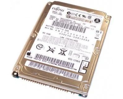 Лот: 4533205. Фото: 1. IDE HDD 2.5" 80Gb Fujitsu MHV2080AT... Жёсткие диски