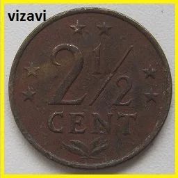 Лот: 16320274. Фото: 1. Нидерландские Антиллы 2 1/2 цента... Америка
