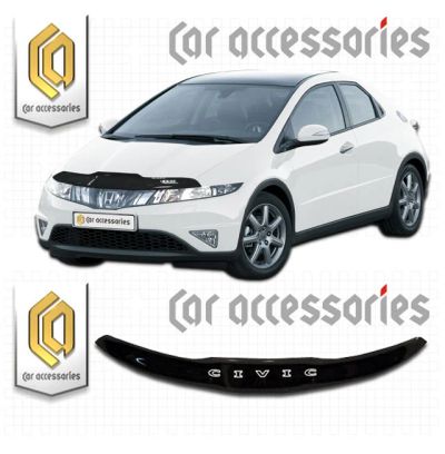 Лот: 4830773. Фото: 1. Дефлектор капота (чёрный) Honda... Детали тюнинга