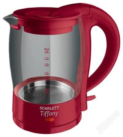 Лот: 1287926. Фото: 1. Чайник Scarlett SC-1227 (диск... Чайники, кофемашины, кулеры