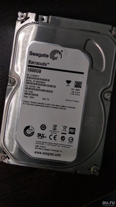 Лот: 12824389. Фото: 1. Seagate Barracuda ST1000DM003... Жёсткие диски (HDD)