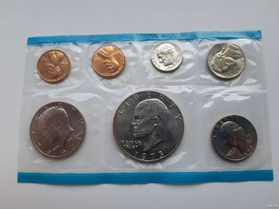 Лот: 17391181. Фото: 1. США годовой набор разменных монет... Америка