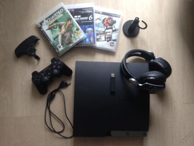 Лот: 5704607. Фото: 1. Sony PlayStation 3 Slim 320GB... Игровые приставки, консоли
