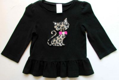 Лот: 7691750. Фото: 1. Туника с кошечкой Gymboree 18-24... Свитера, худи, толстовки