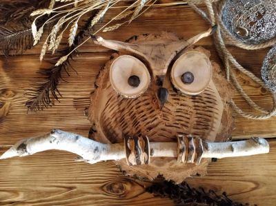 Лот: 16133971. Фото: 1. Сова Ручная работа HandMade. Авторские куклы, игрушки, поделки