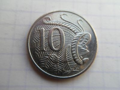 Лот: 9524955. Фото: 1. Австралия 10 центов 2010. Австралия и Океания