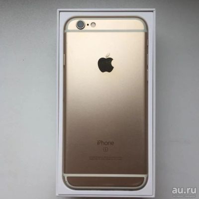 Лот: 13800482. Фото: 1. iPhone 6S 64GB gold+стекло и чехол. Смартфоны