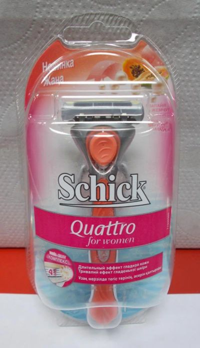 Лот: 6328217. Фото: 1. Schick Quattro бритва/станок д... Укладка и стрижка волос, бритьё, эпиляция
