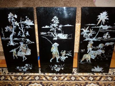 Лот: 2006559. Фото: 1. картины с жемчужным напылением... Произведения