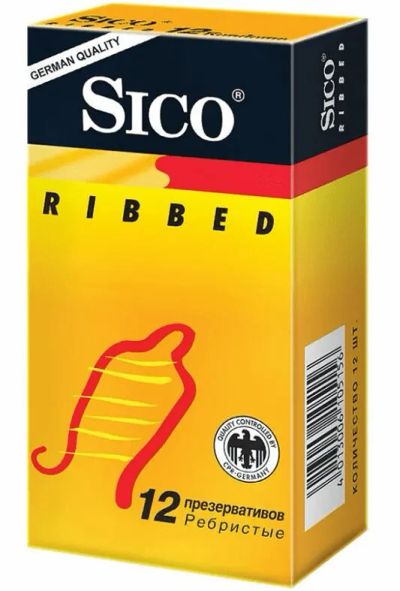 Лот: 23730661. Фото: 1. Sico Ribbed Презервативы ребристые... Лекарства