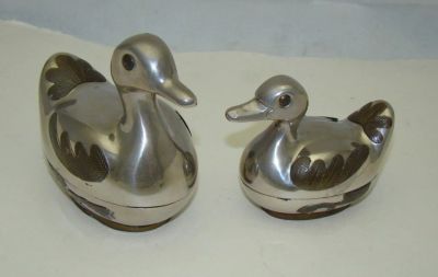 Лот: 12675891. Фото: 1. Шкатулки винтажные Утки 2 шт... Другое (антиквариат)
