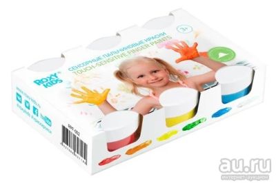 Лот: 16874493. Фото: 1. Сенсорные пальчиковые краски Roxy-kids... Для рисования