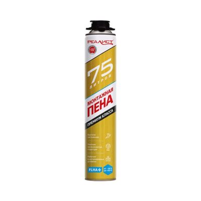 Лот: 24558685. Фото: 1. Пена монтажная Realist, PRO Gold... Клеи, герметики, пена монтажная, клейкие ленты