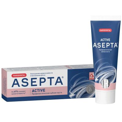 Лот: 23720322. Фото: 1. Asepta Active Зубная паста от... Лекарства