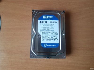 Лот: 13847668. Фото: 1. HDD WD Blue 320 gb 3.5. Жёсткие диски (HDD)