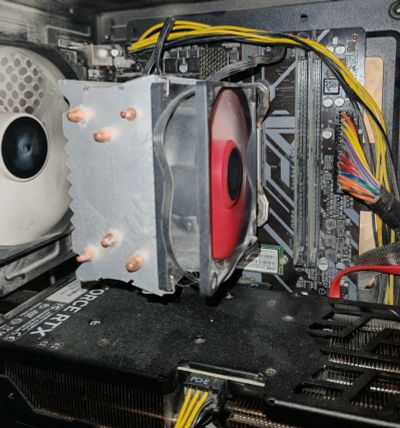 Лот: 24396284. Фото: 1. Gigabyte b450m s2h/ryzen 2700... Комплекты запчастей