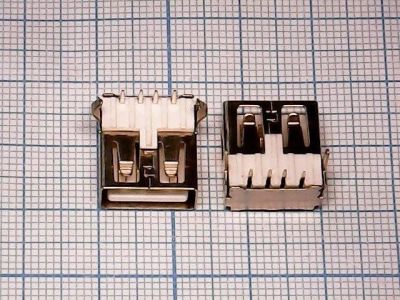 Лот: 12287037. Фото: 1. Разъём USB №015 ver.2.0 female... Разъёмы