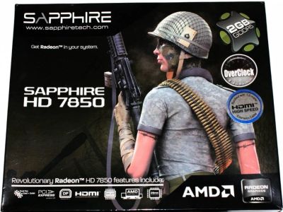 Лот: 8073620. Фото: 1. Radeon HD 7850 (HD7850) 2GB 256bit... Видеокарты