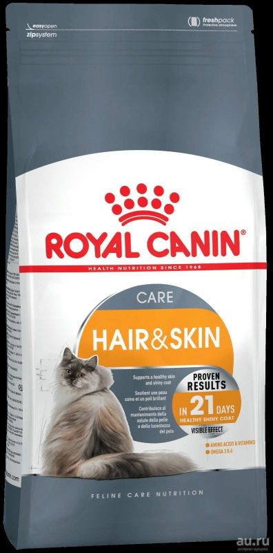 Лот: 12992578. Фото: 1. корм Royal Canin Hair & Skin Care... Корма