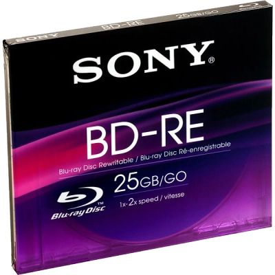 Лот: 8712273. Фото: 1. Перезаписываемый BD-RE SONY 25GB. CD, DVD, BluRay