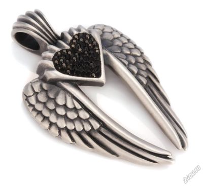 Лот: 5894441. Фото: 1. Подвеска Wings of uriel (черная... Кулоны, подвески