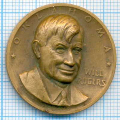 Лот: 16412952. Фото: 1. США Медаль жетон штат Оклахома... Сувенирные