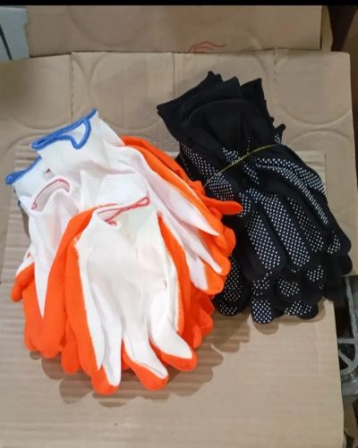 Лот: 25805240. Фото: 1. перчатки рабочие оранжевые уценка. Защитные очки, каски, перчатки