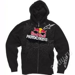 Лот: 1950996. Фото: 1. Толстовка Red Bull (черная, фирменная... Свитеры, толстовки, худи