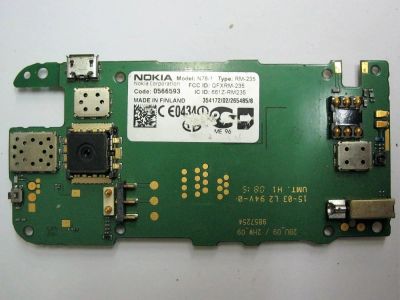 Лот: 9827911. Фото: 1. Плата Nokia N78 неисправно. Микросхемы и платы