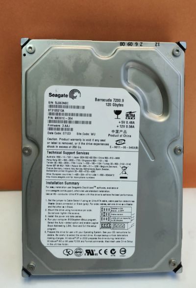 Лот: 19211271. Фото: 1. Жесткий диск IDE Seagate ST3120213A... Жёсткие диски (HDD)