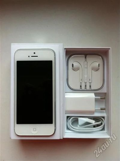 Лот: 2344729. Фото: 1. iphone 5 white 16gb новый, активированный... Смартфоны